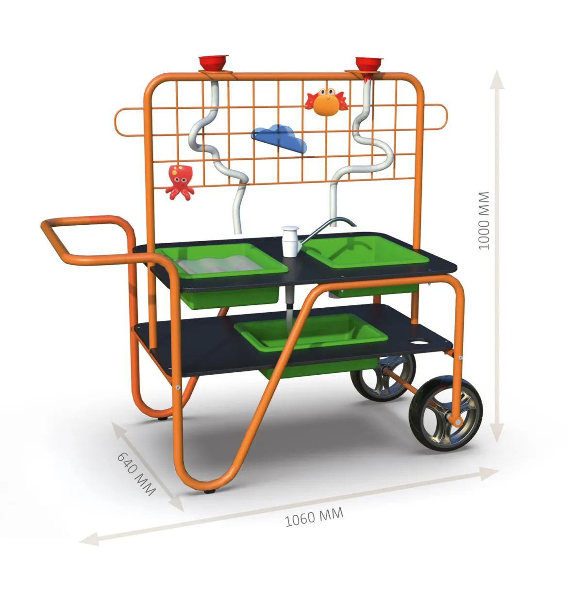Mobiler Sand-Wasser-Tisch mit Pumpe