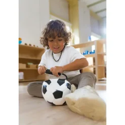 Montessori-Fußball, 14cm, Größe 1, 10er Set, aus Leder, 3-6 Jahre