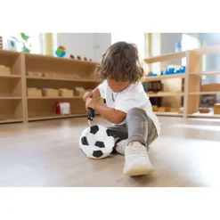 Montessori-Fußball, 14cm, Größe 1, 10er Set, aus Leder, 3-6 Jahre