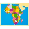 Montessori Puzzlekarte Afrika