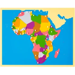 Montessori Puzzlekarte Afrika
