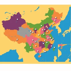 Montessori Puzzlekarte China, ab 5 Jahre