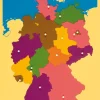 Montessori Puzzlekarte Deutschland, XXL, 57 x 45 cm, ab 5 Jahre