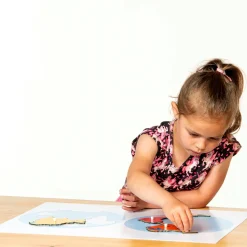 Montessori Puzzlekarte Erdteile, ab 5 Jahre