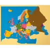 Montessori Puzzlekarte Europa, ab 5 Jahre