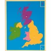 Montessori Puzzlekarte Großbritannien, ab 5 Jahre