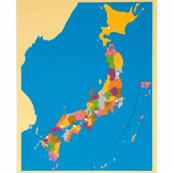 Montessori Puzzlekarte Japan, ab 5 Jahre