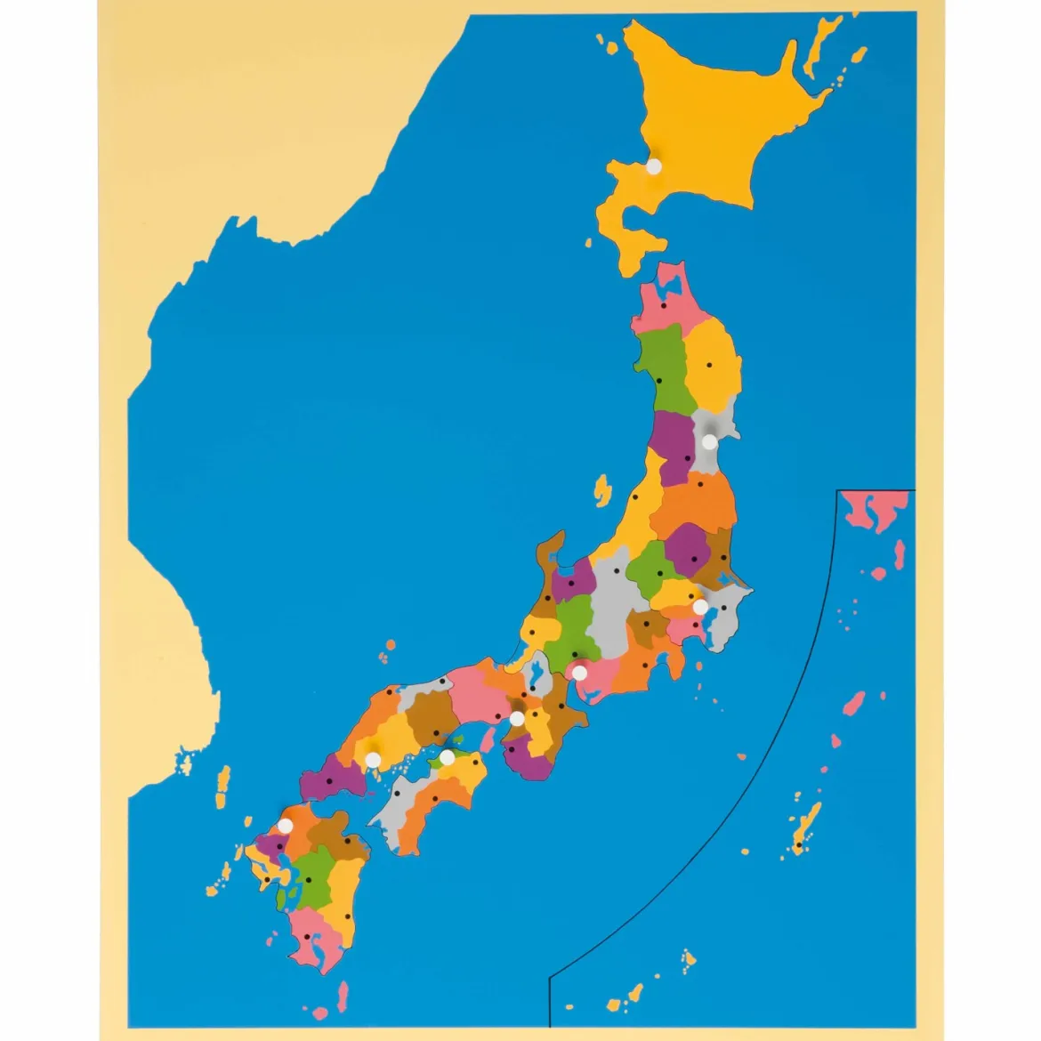 Montessori Puzzlekarte Japan, ab 5 Jahre