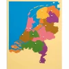 Montessori Puzzlekarte Niederlande, ab 5 Jahre