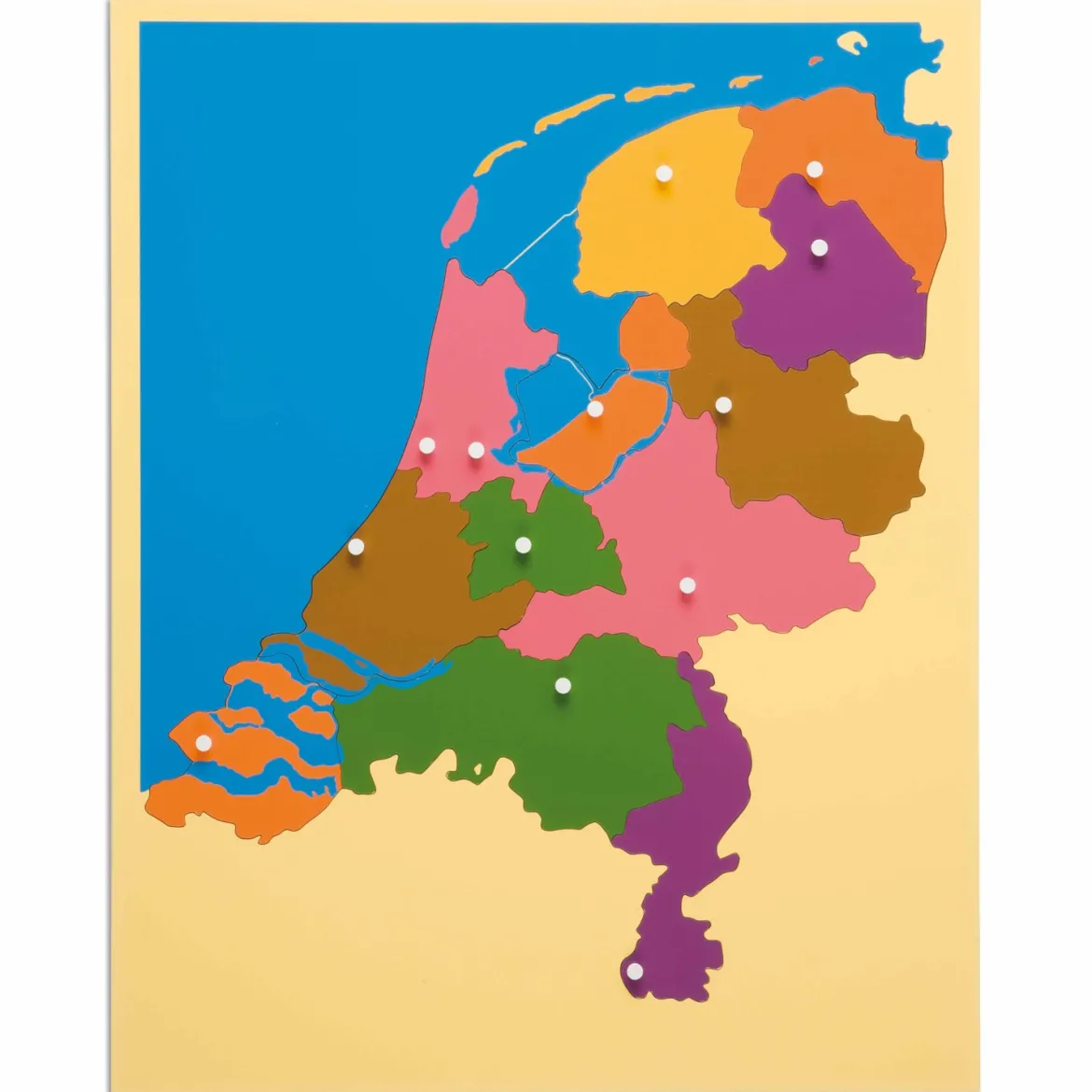 Montessori Puzzlekarte Niederlande, ab 5 Jahre