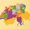 Montessori Puzzlekarte Schweiz, ab 5 Jahre