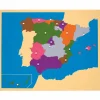 Montessori Puzzlekarte Spanien, ab 5 Jahre