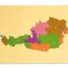 Montessori Puzzlekarte Österreich, ab 5 Jahre