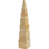 Montessori Würfelturm natur, 3-8 Jahre