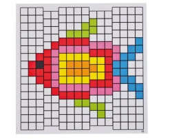 Mosaik-Arbeitskarten, 6 Stück