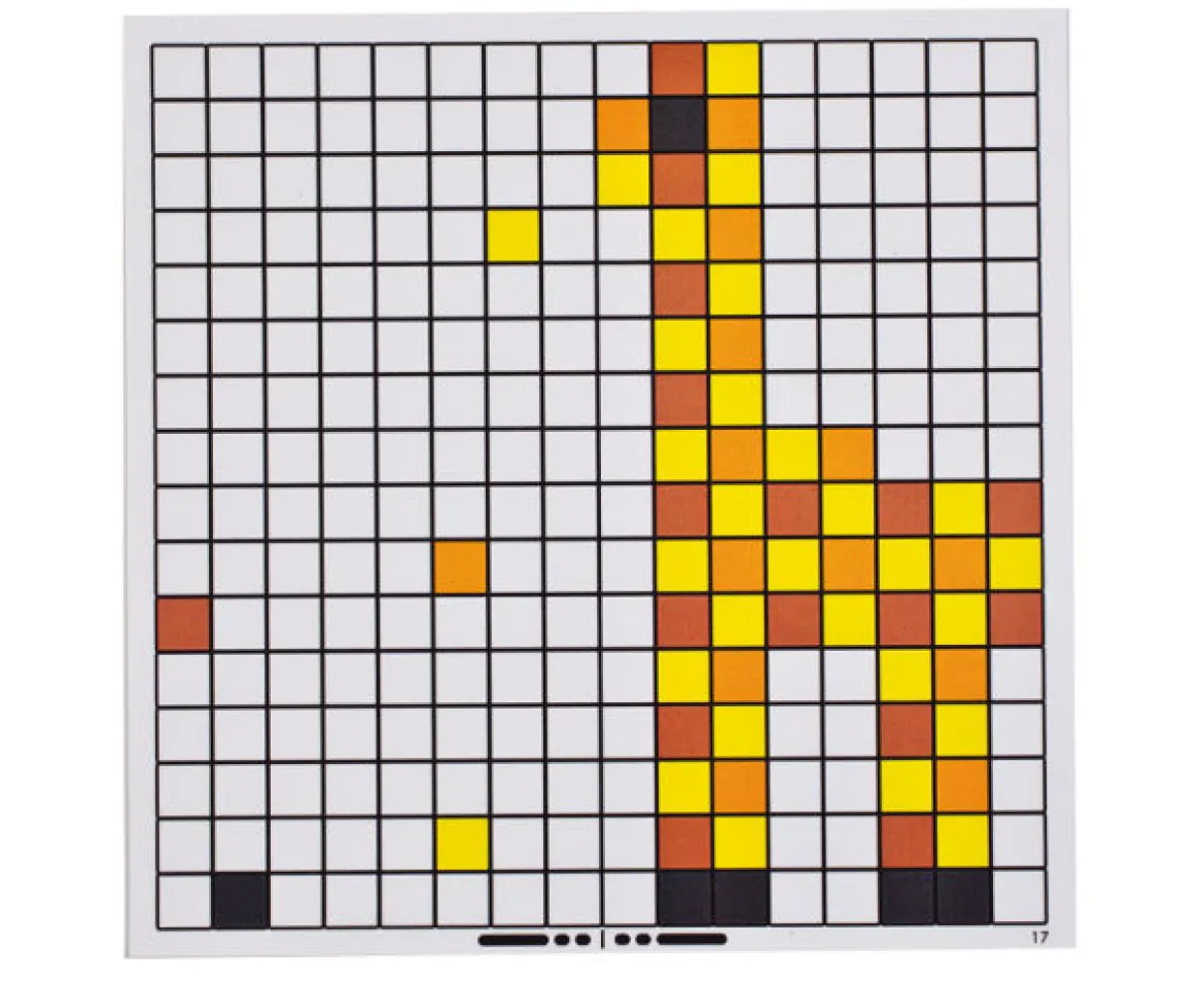 Mosaik-Arbeitskarten, 6 Stück