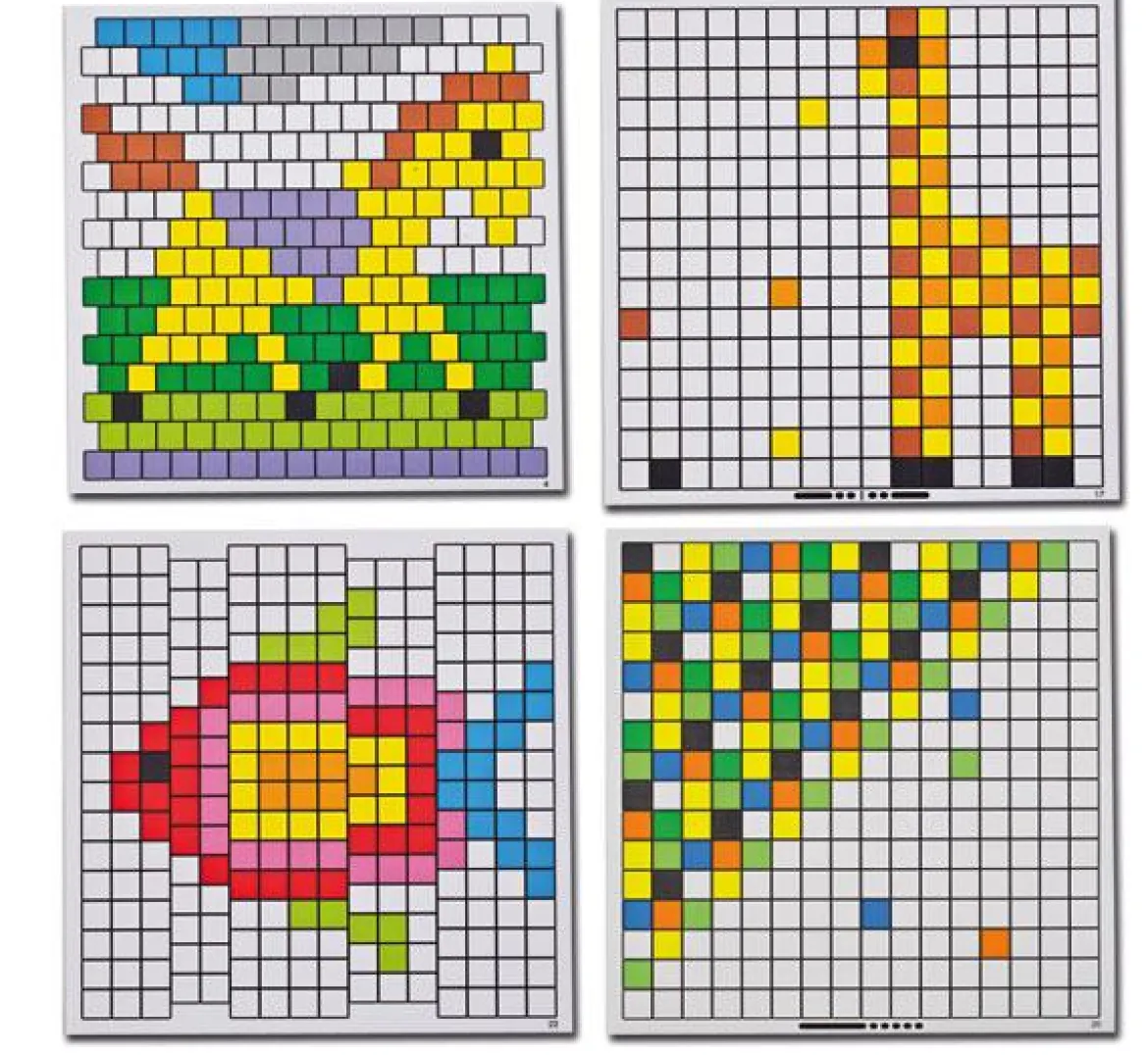 Mosaik-Arbeitskarten, 6 Stück