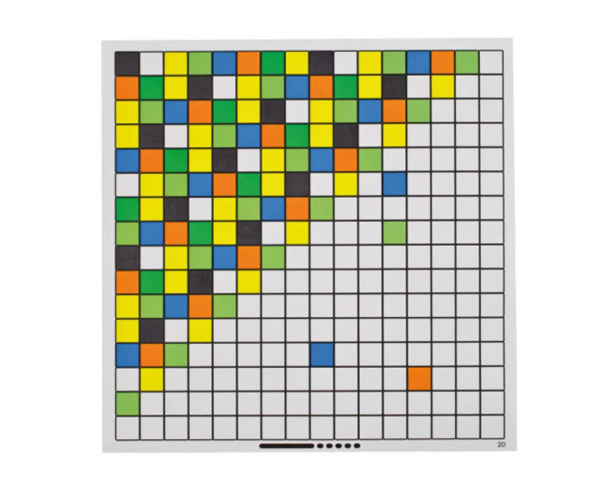 Mosaik-Arbeitskarten, 6 Stück