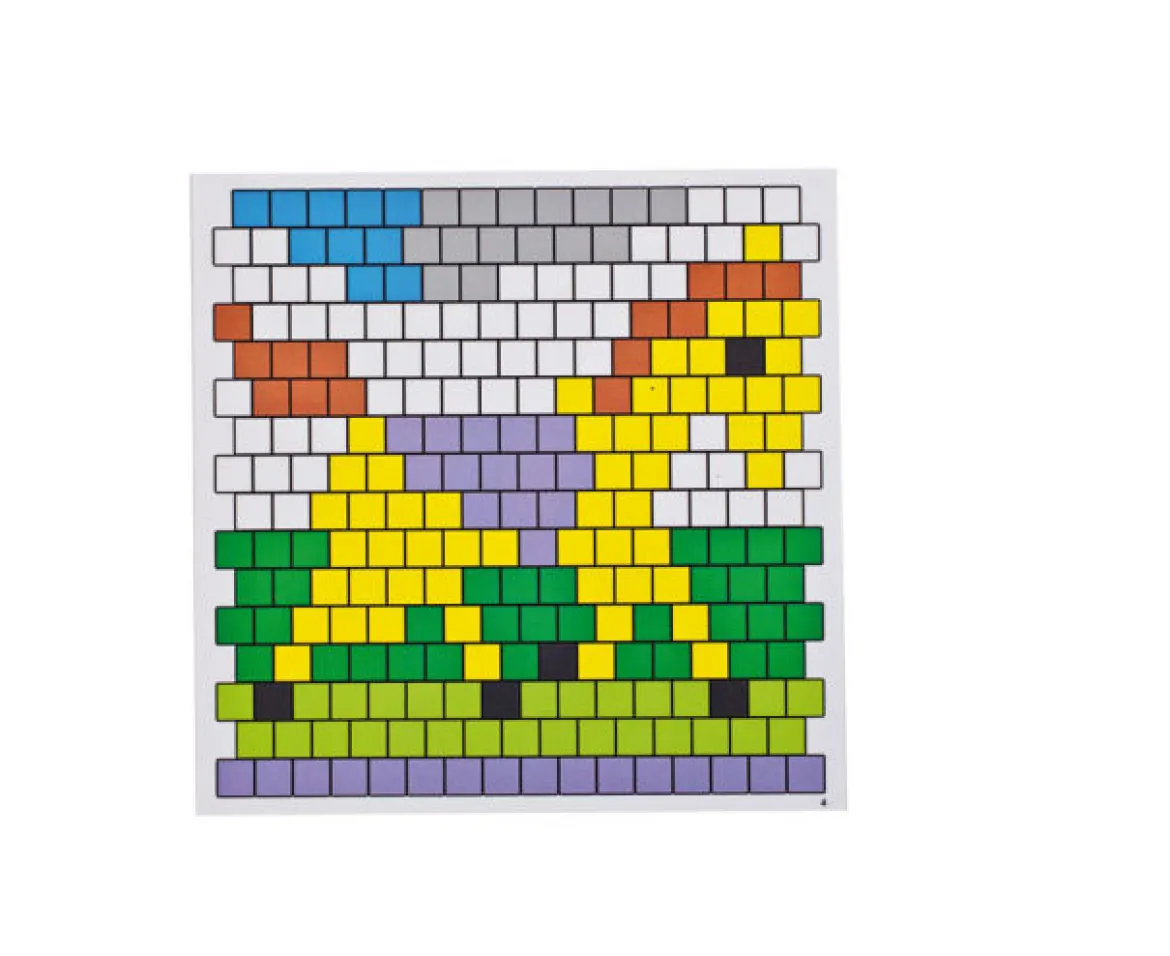 Mosaik-Arbeitskarten, 6 Stück