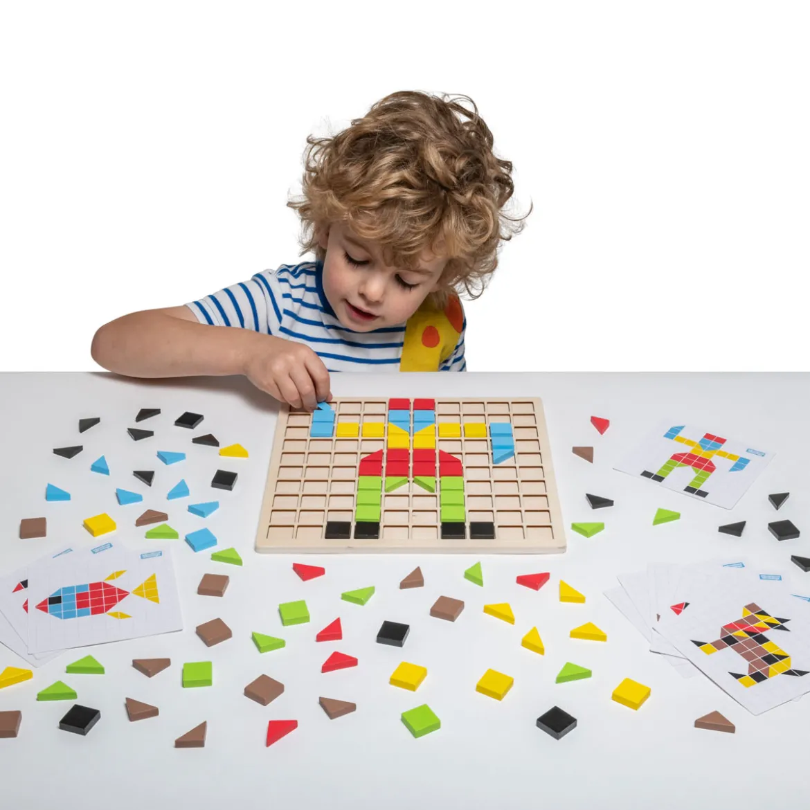 Mosaik-Set aus Holz