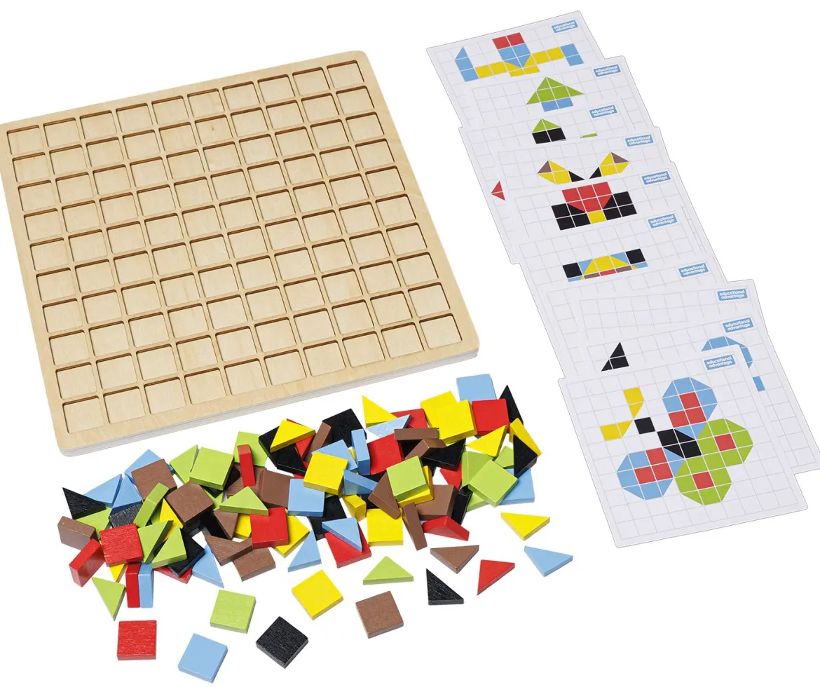 Mosaik-Set aus Holz
