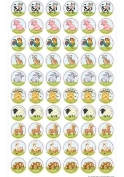 Motivationssticker Bauernhof-Tiere, 4-9 Jahre