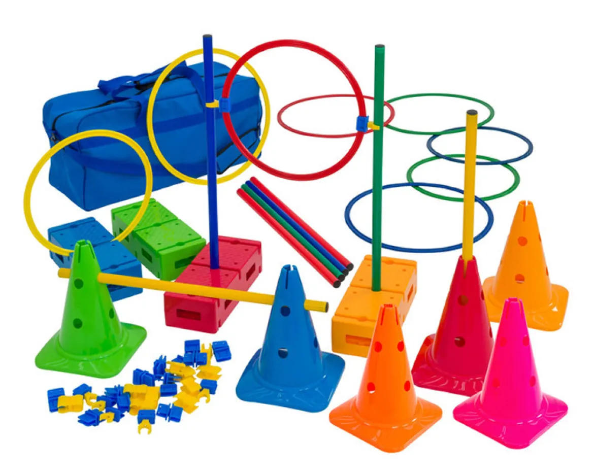 Motorik-Bewegungs-Set, 57 Teile in Tasche, 3-12 Jahre