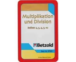 Multiplikation/Division, Kartensatz zum Magischen Zylinder, 7-9 Jahre