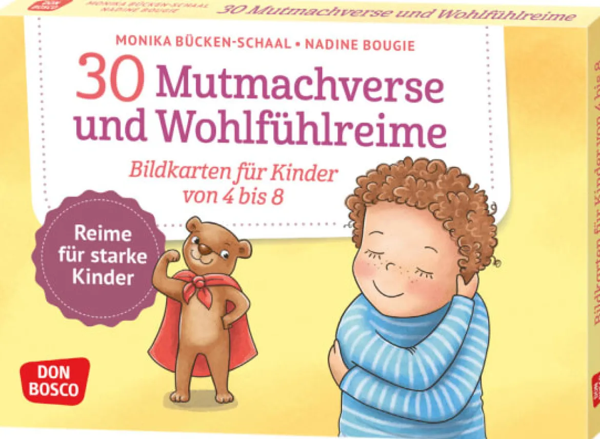 30 Mutmachverse und Wohlfühlreime, Bildkarten, 4-8 Jahre
