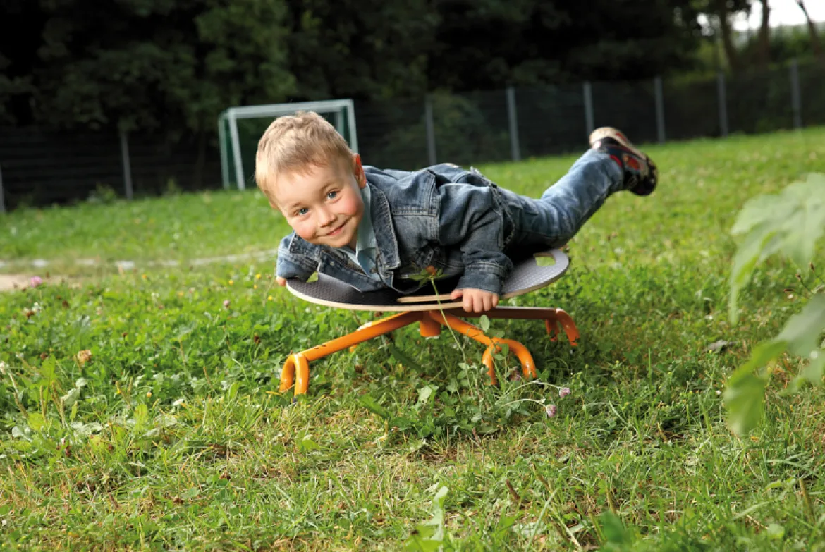 Neigbare Balancierscheibe, klein, orange, TopTrike