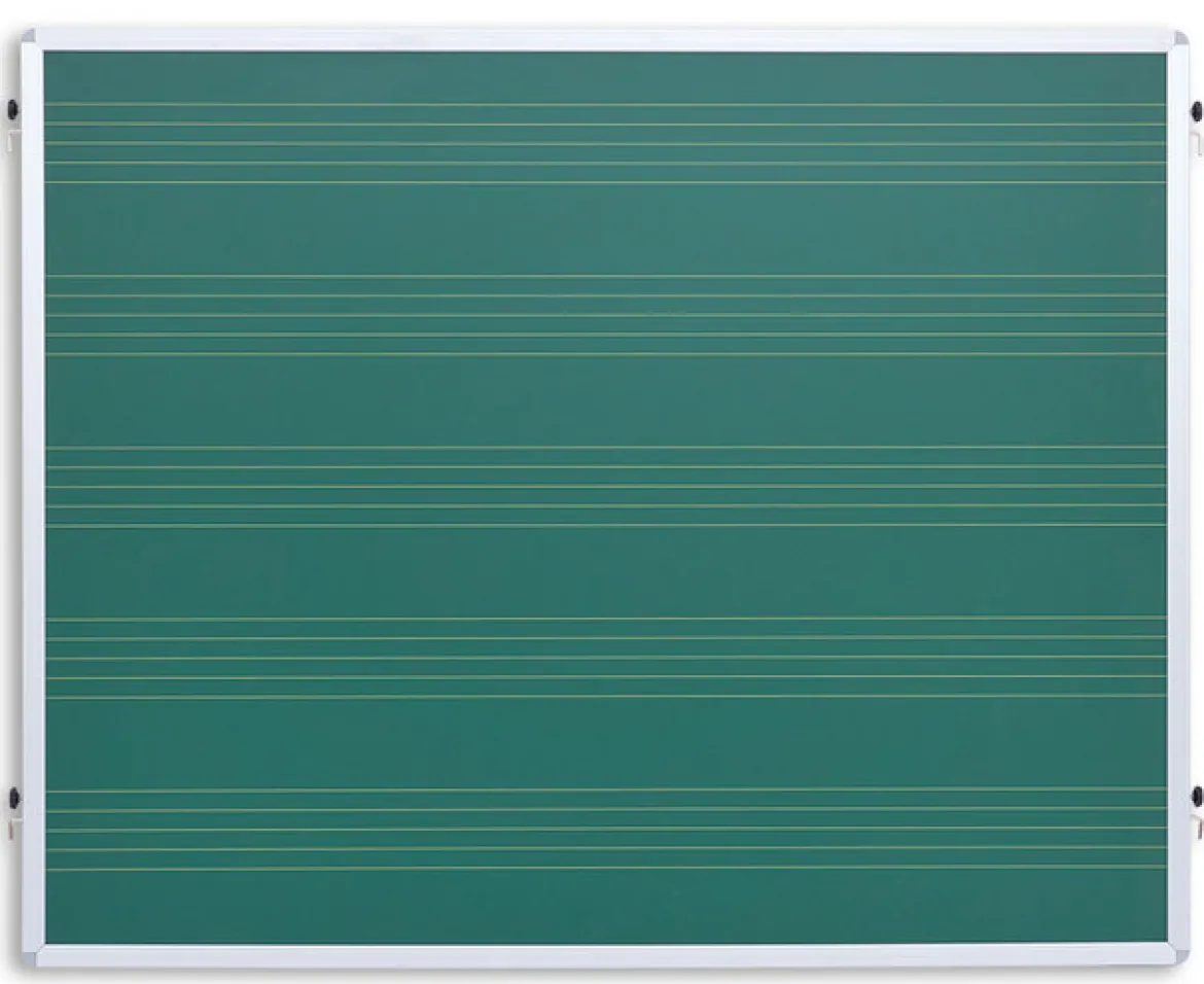 Notentafel eine Seite Notensystem, 1 Seite blanko