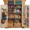 Outdoor-Lernstation, Holzschrank mit Tafeln, für die Grundschule