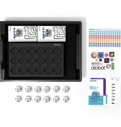 Ozobot Bit+ Programmierroboter, Klassenset, 12 Roboter, für Papier und Tablet, ab 6 Jahren