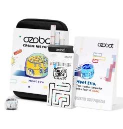 Ozobot Evo Programmierroboter, Starter Set, einzeln, mit App-Steuerung, ab 8 Jahren