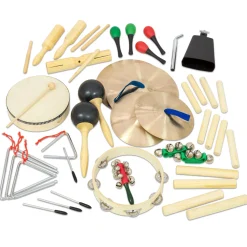 Percussion-Tasche mit 24 Rhythmus-Instrumenten, 4-12 Jahre