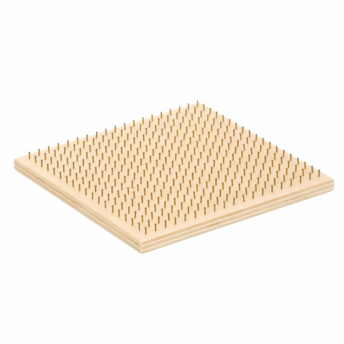 Perlenbrett aus Holz, quadratisch
