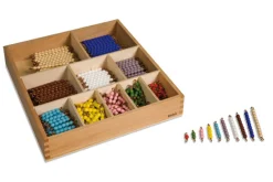 Perlenstäbchen zur Multiplikation, lose Perlen Kunststoff