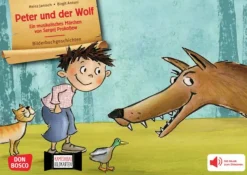 Peter und der Wolf. Ein musikalisches Märchen von Sergej Prokofjew. Kamishibai Bildkartenset, 3-8 Jahre