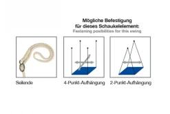 Pferdeschaukel BLAU, Bewegungselement, ab 3 Jahre