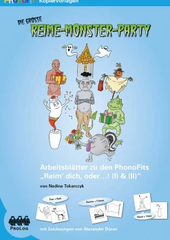 PhonoFit-Kopiervorlagenmappen: Die große Reime-Monster-Party, ab 5 Jahre