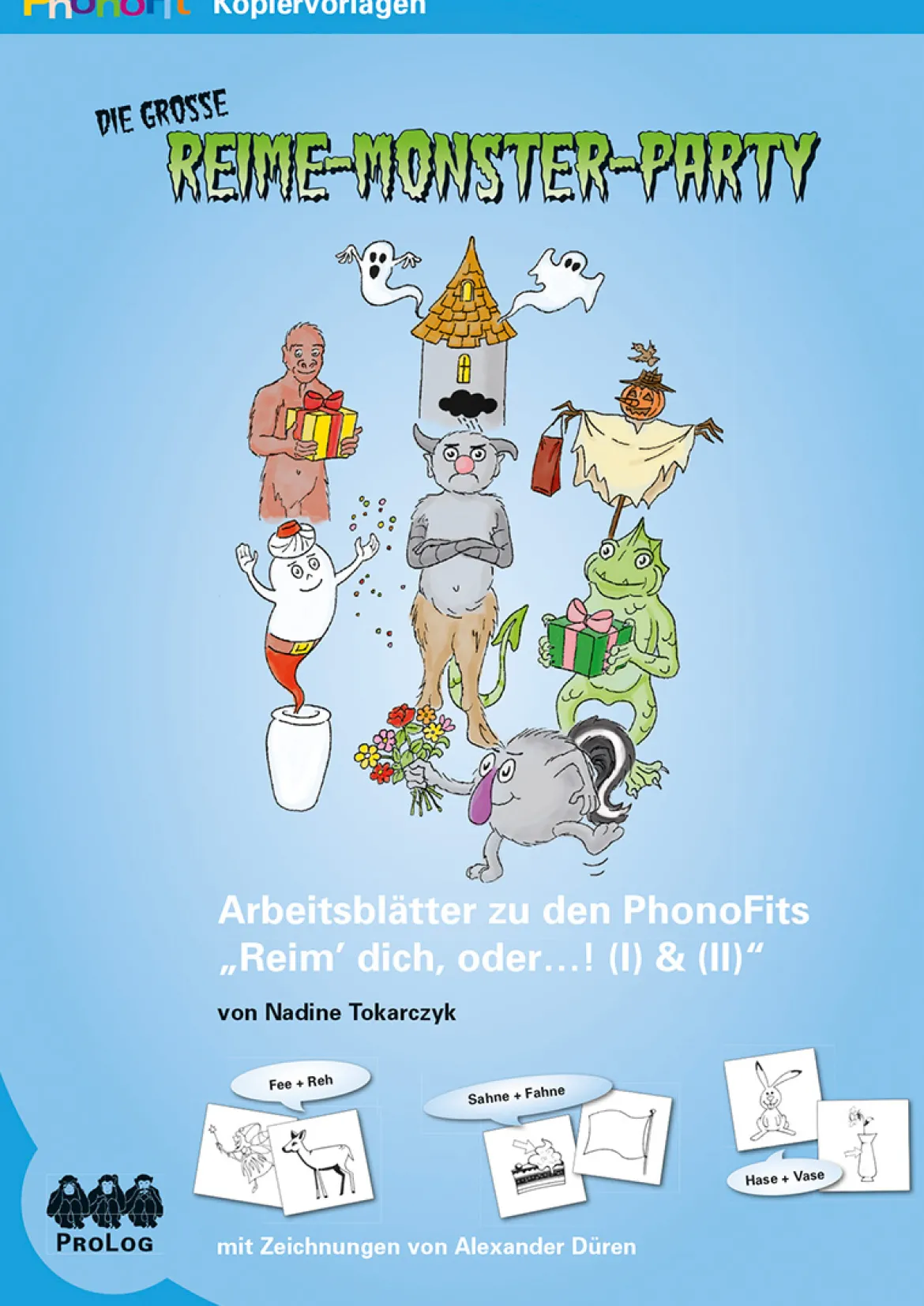 PhonoFit-Kopiervorlagenmappen: Die große Reime-Monster-Party, ab 5 Jahre