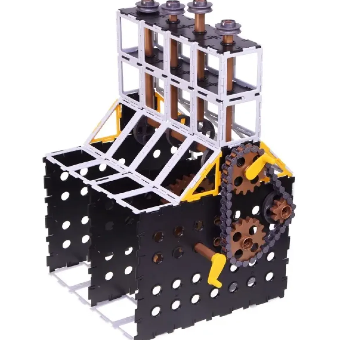 Physik-Konstruktionsset, Original Polydron, MINT-Bausatz, 486 Teile, für Kinder