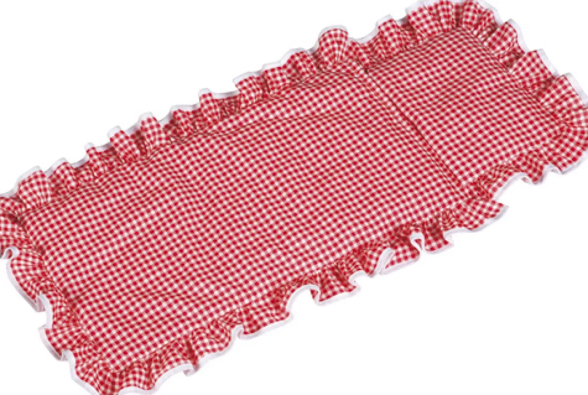 Pillow and blanket, red