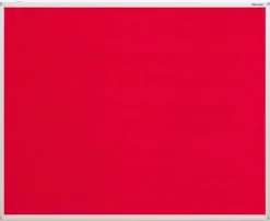 Pinnwand-Tafel Velours-Stoff, rot, 120 x 150 cm