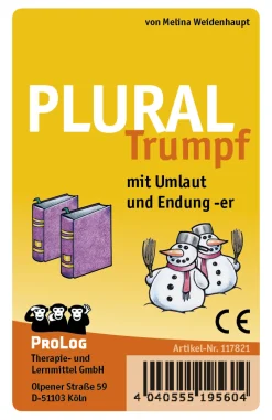 PluralTrumpf! mit Umlaut und Endung -er, Spielkarten, ab 5 Jahre