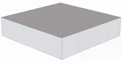 Podest - Quadrat weiß, Schaumstoffelement