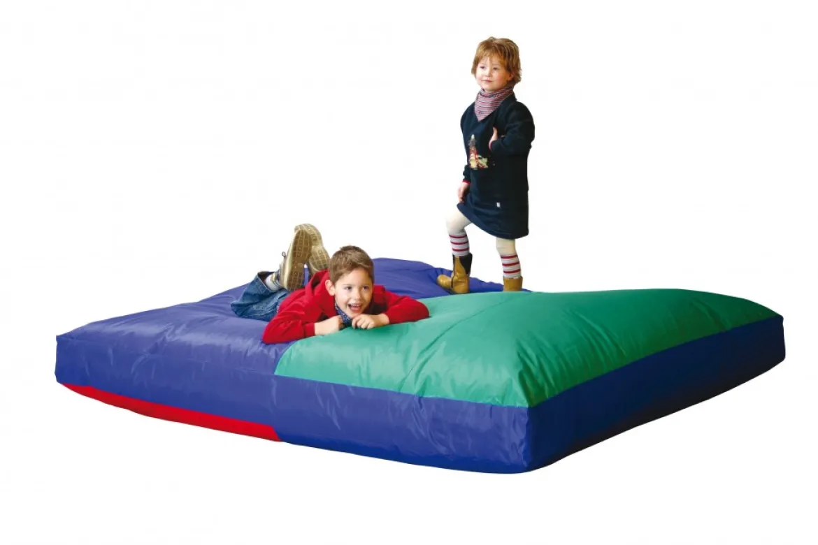 Polstermatte Riesenkissen, ROT, grün, BLAU, 2 x 2 Meter