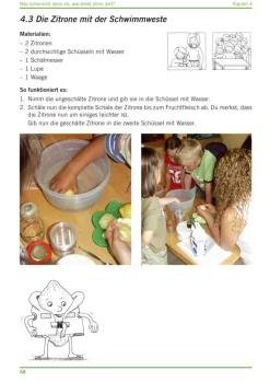 Praxisbuch Experimente im Kindergarten - Die Zitrone in der Schwimmweste, 3 bis 7 Jahre
