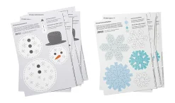Prickel Vorlagen Set Schnee