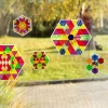 Prismo Dreiecke mit Legerahmen 10er-Set transparent (Großpackung) inkl. Vorlagen